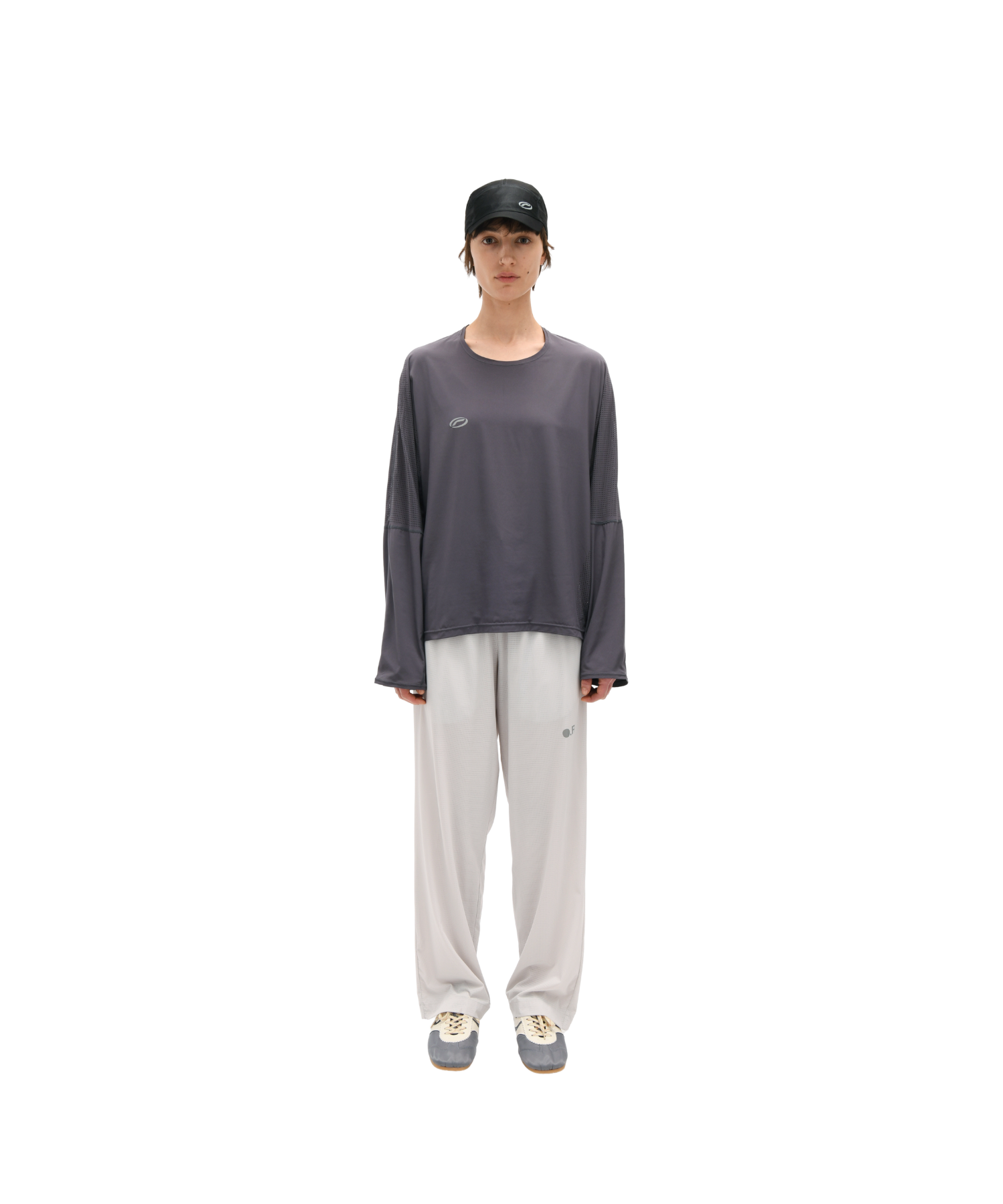 Perforated Wide Pants